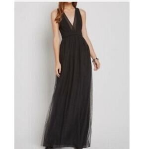 BCBGeneration Black Tulle Maxi Dress – Size 4 – Formal Evening